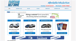 Desktop Screenshot of farehamselfdrive.co.uk