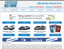 Tablet Screenshot of farehamselfdrive.co.uk